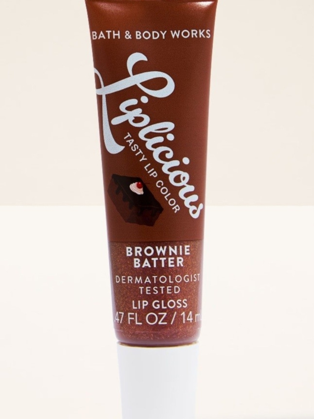 Bath & Body Works Figlicious Lip Gloss - Brownie Batter Brown